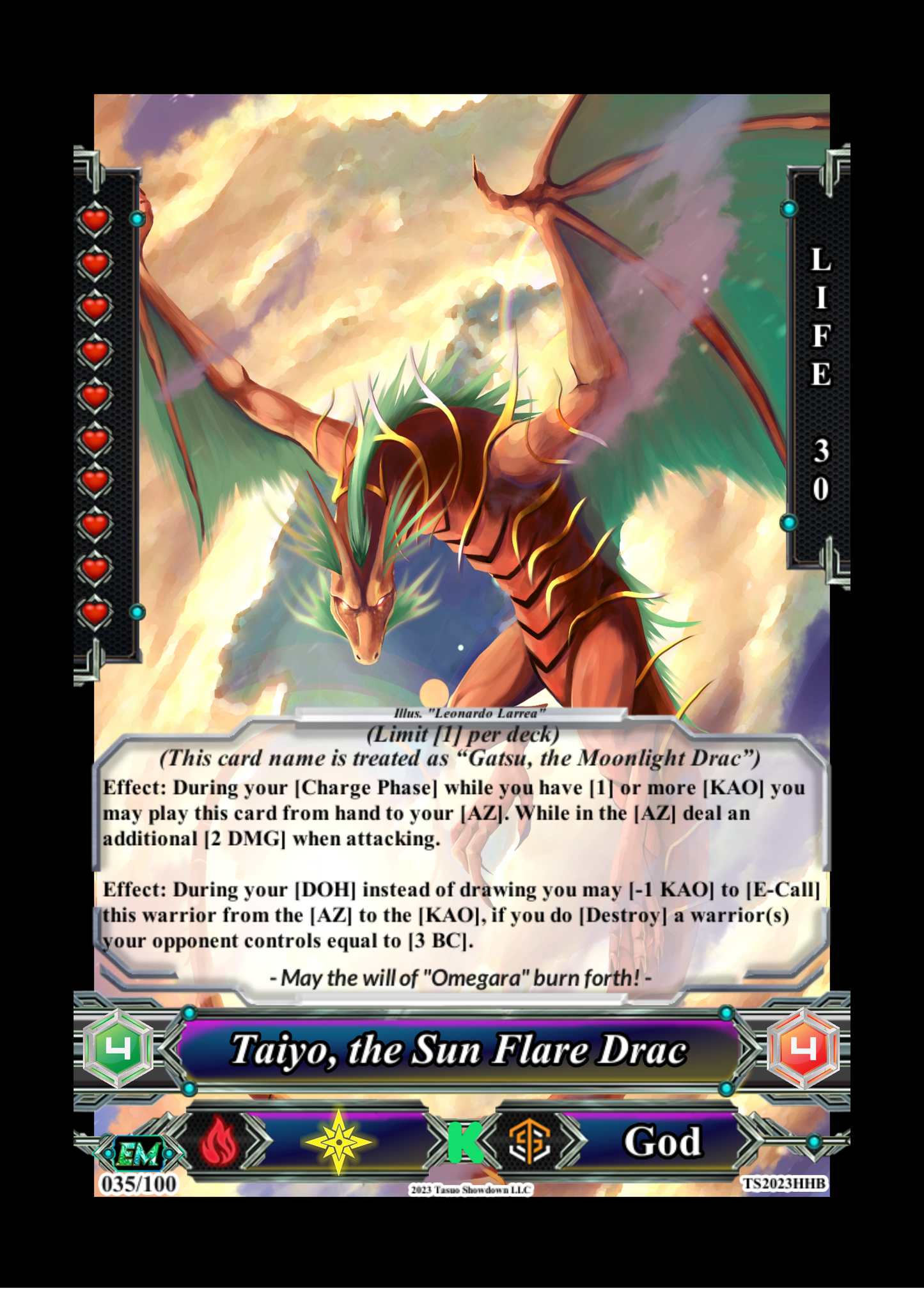 Taiyo the Sun Flare Drac