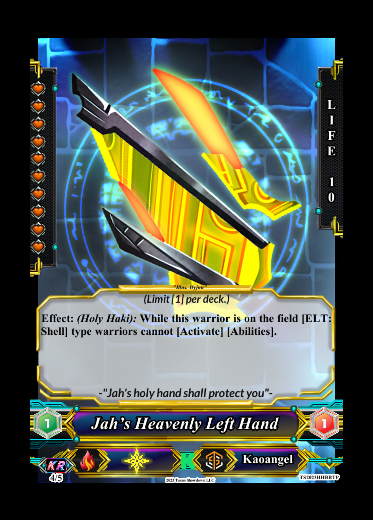 Promo Card: Jah’s Heavenly Left Hand