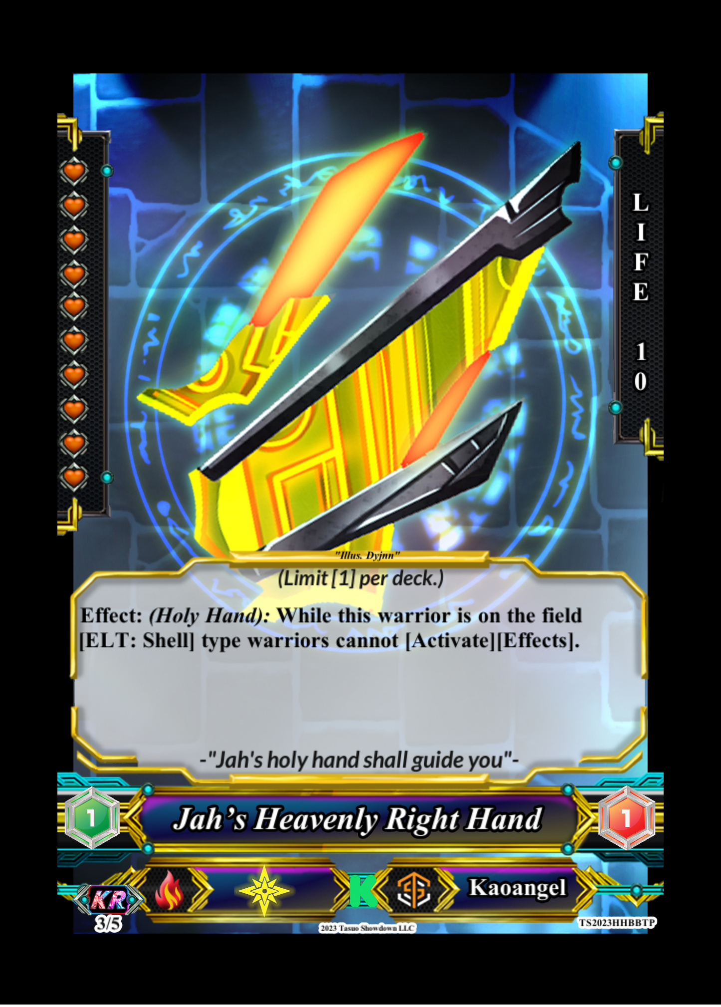 Promo Card: Jah’s Heavenly Right Hand