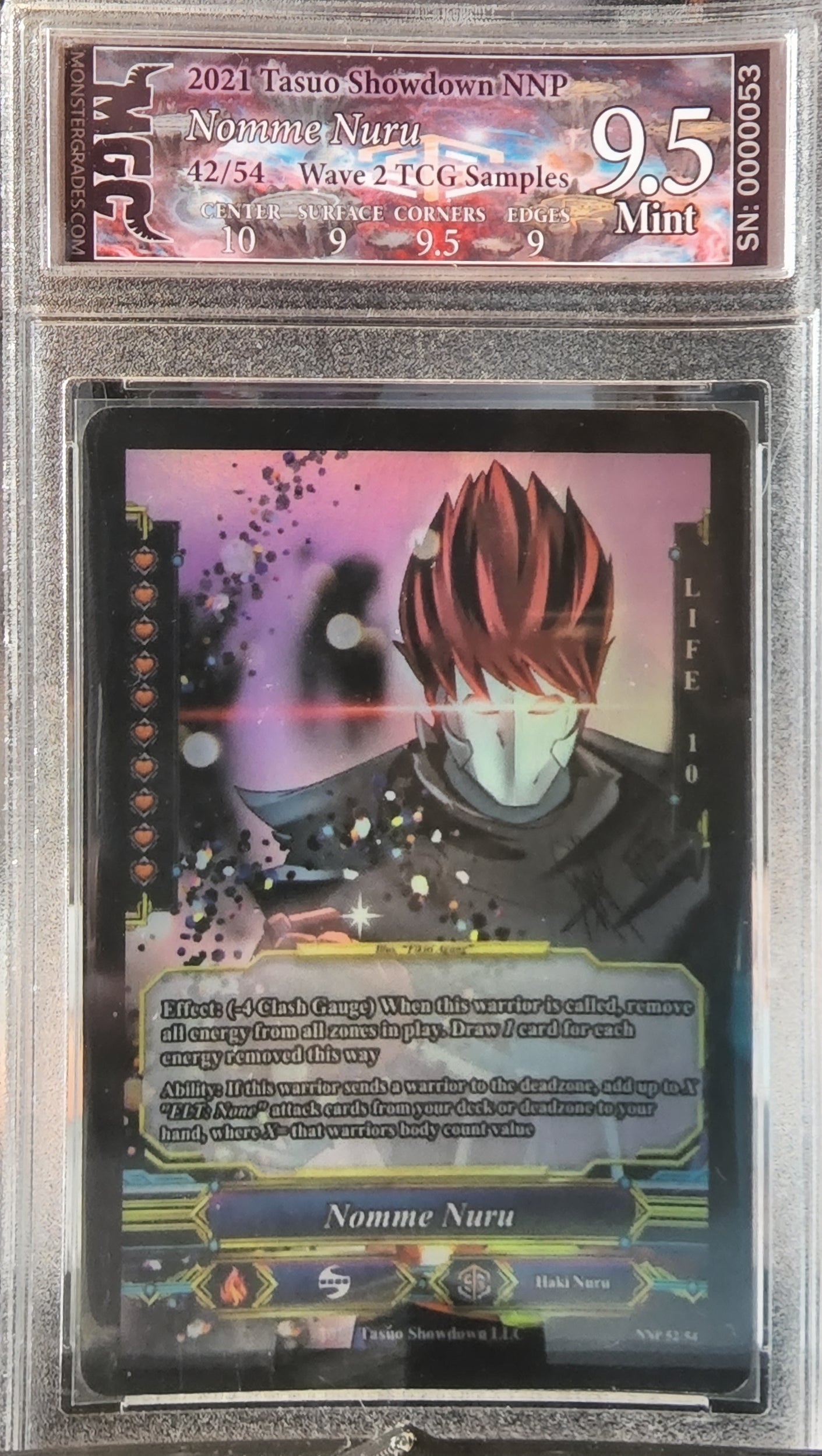 Graded Card: Nomme Nuru Tasuo Mode Alternative Art Sample Slab